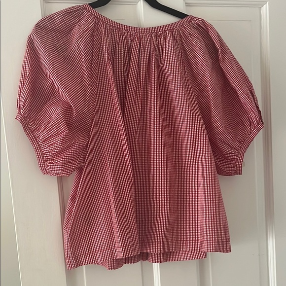 Doen Red Gingham June Blouse - Picture 6 of 10